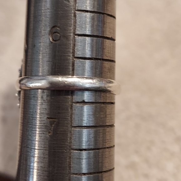 Sterling Orange tear drop  ring size 6.5 - Picture 6 of 12